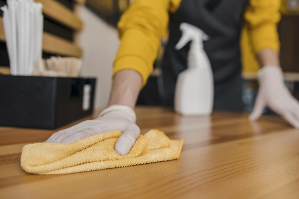 hospitality industry, how to clean during covid